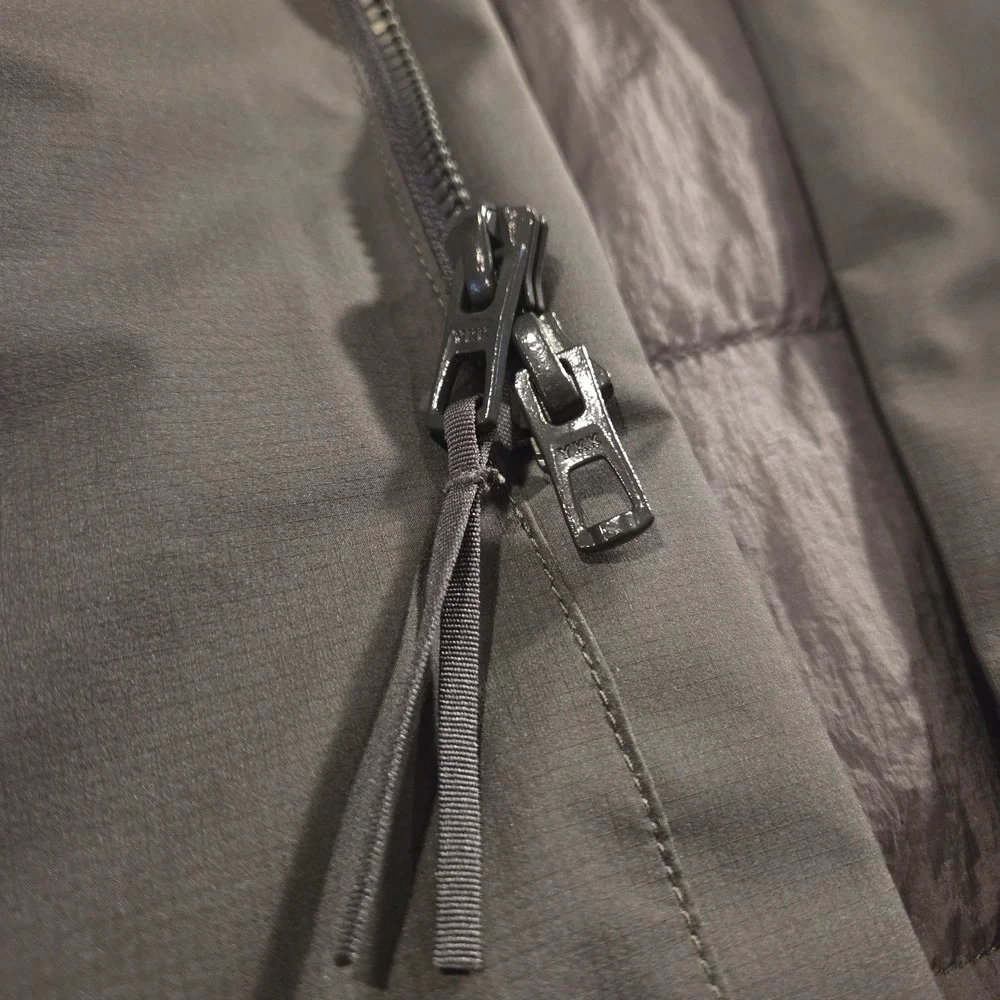 Viev Men's Gore-Tex Dante Insulated Long Jacket‎ Hooded, Size XL, Gray Black